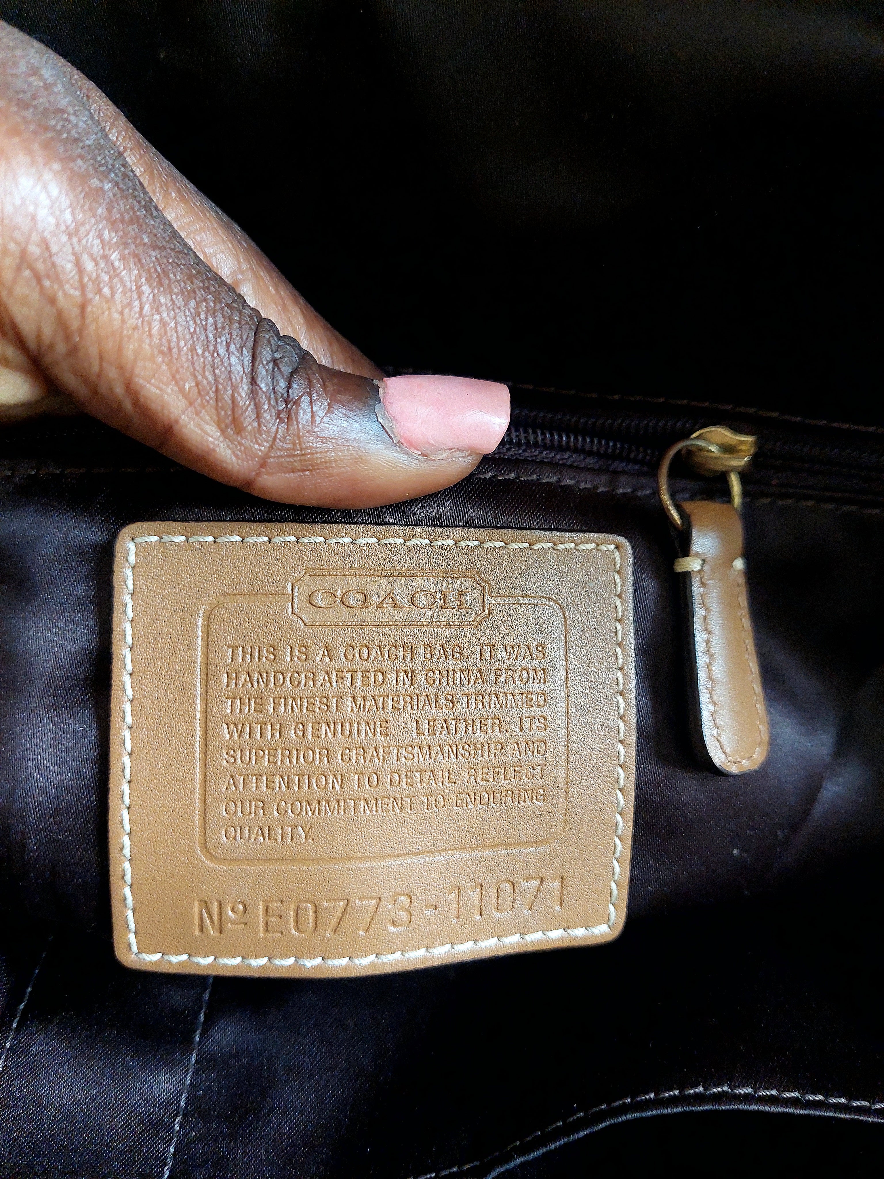 Vintage Coach Leather Shoulder Bag