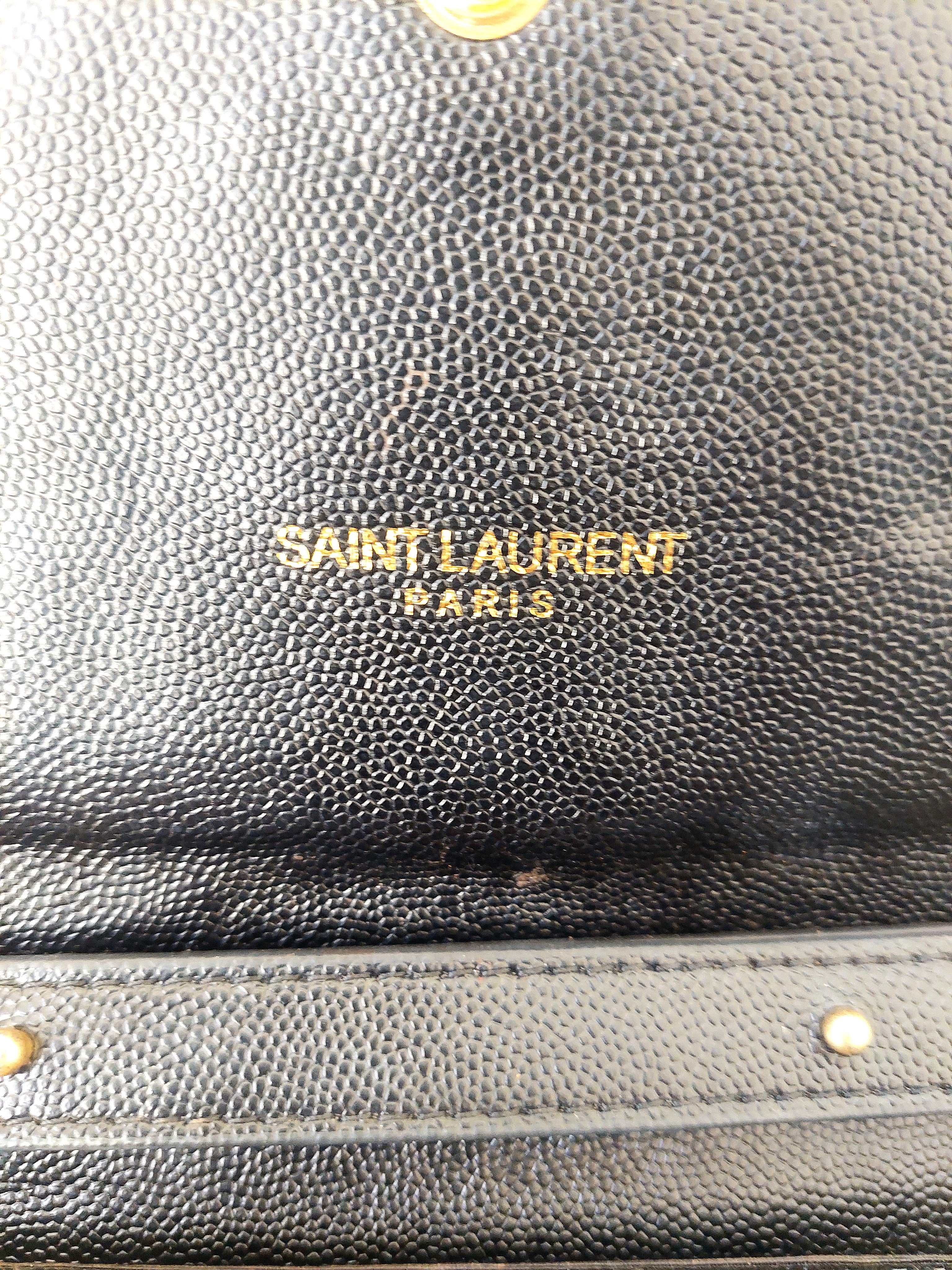 Vintage YSL Monogram Chain Wallet