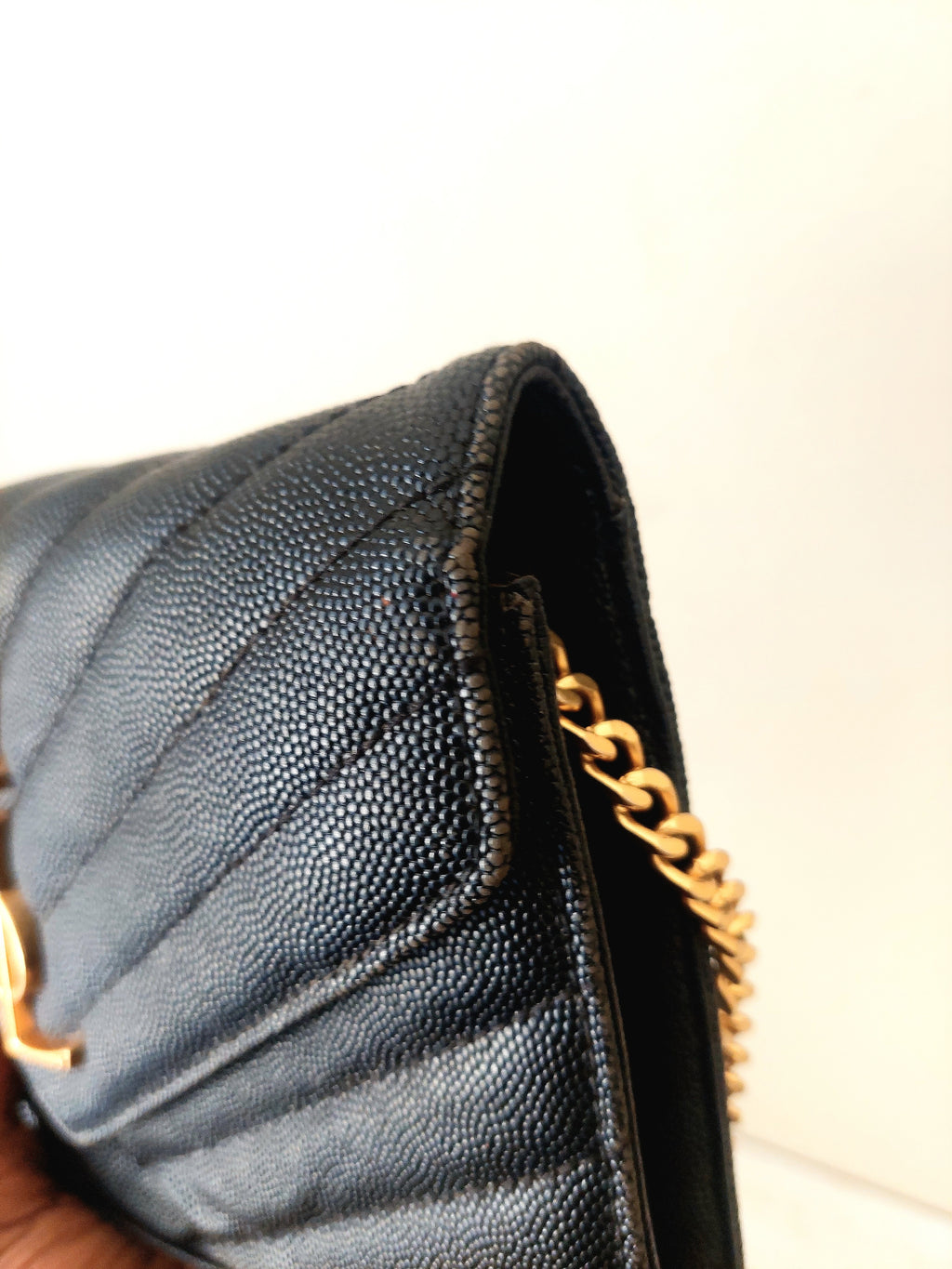 Vintage YSL Monogram Chain Wallet