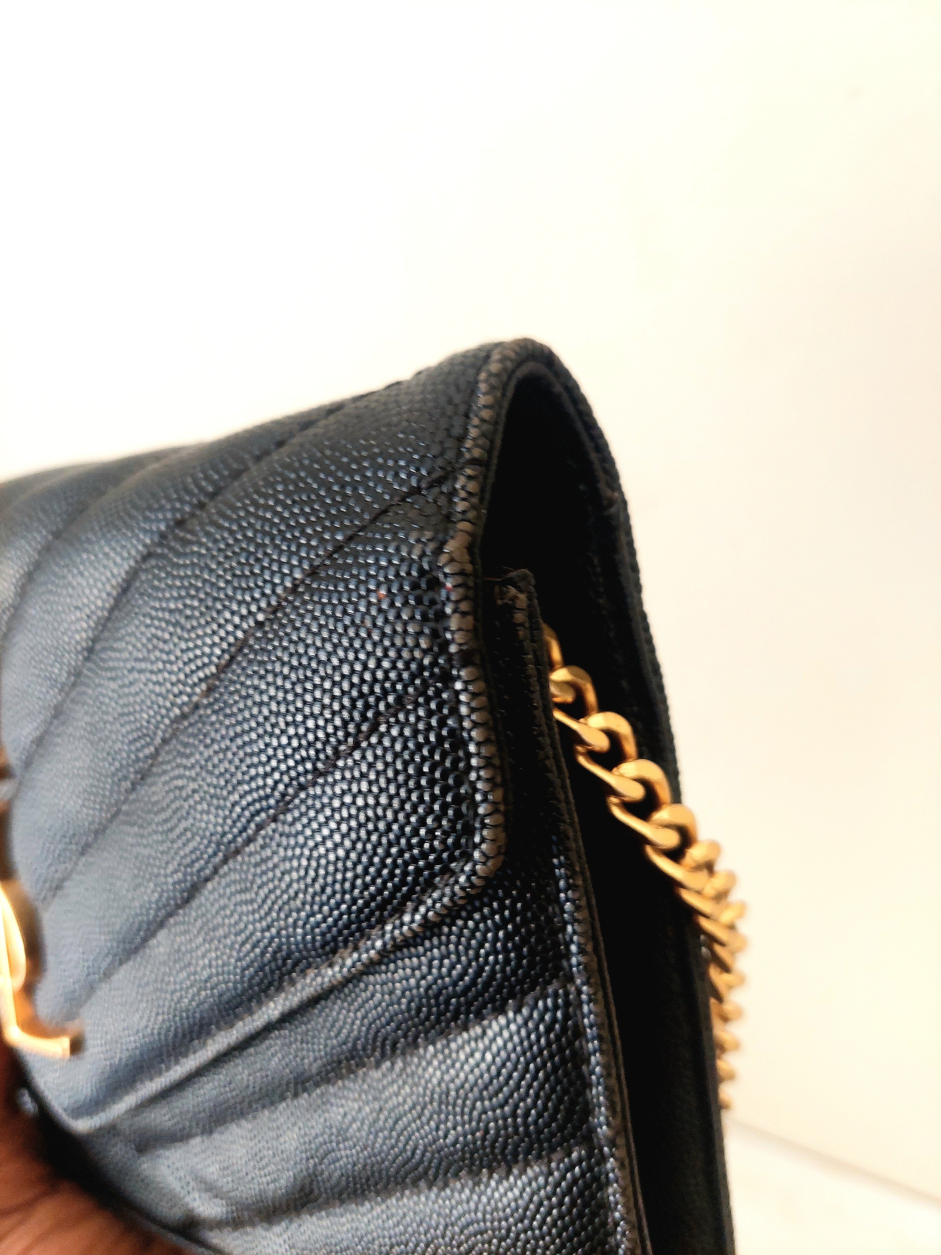 Vintage YSL Monogram Chain Wallet