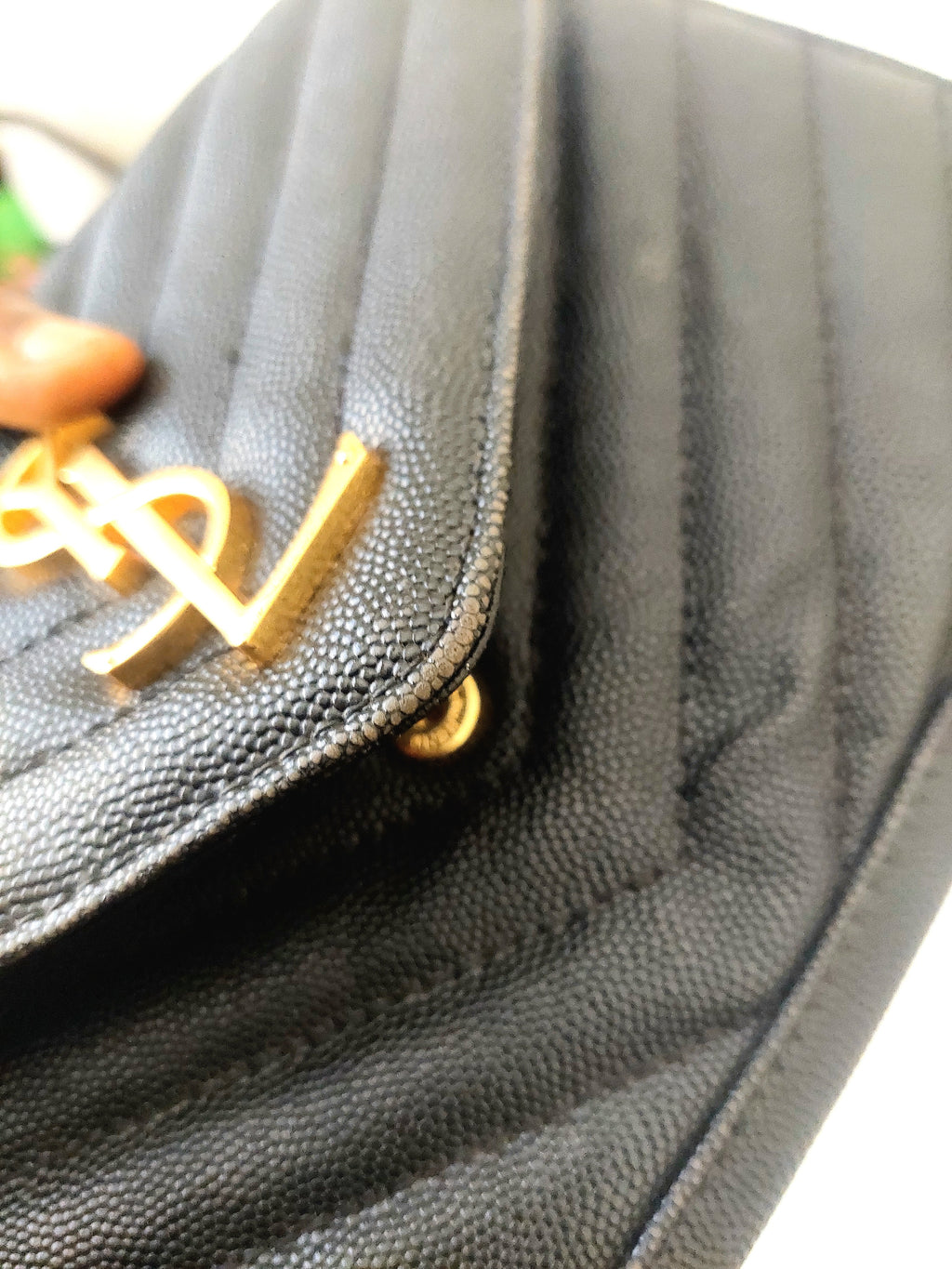 Vintage YSL Monogram Chain Wallet