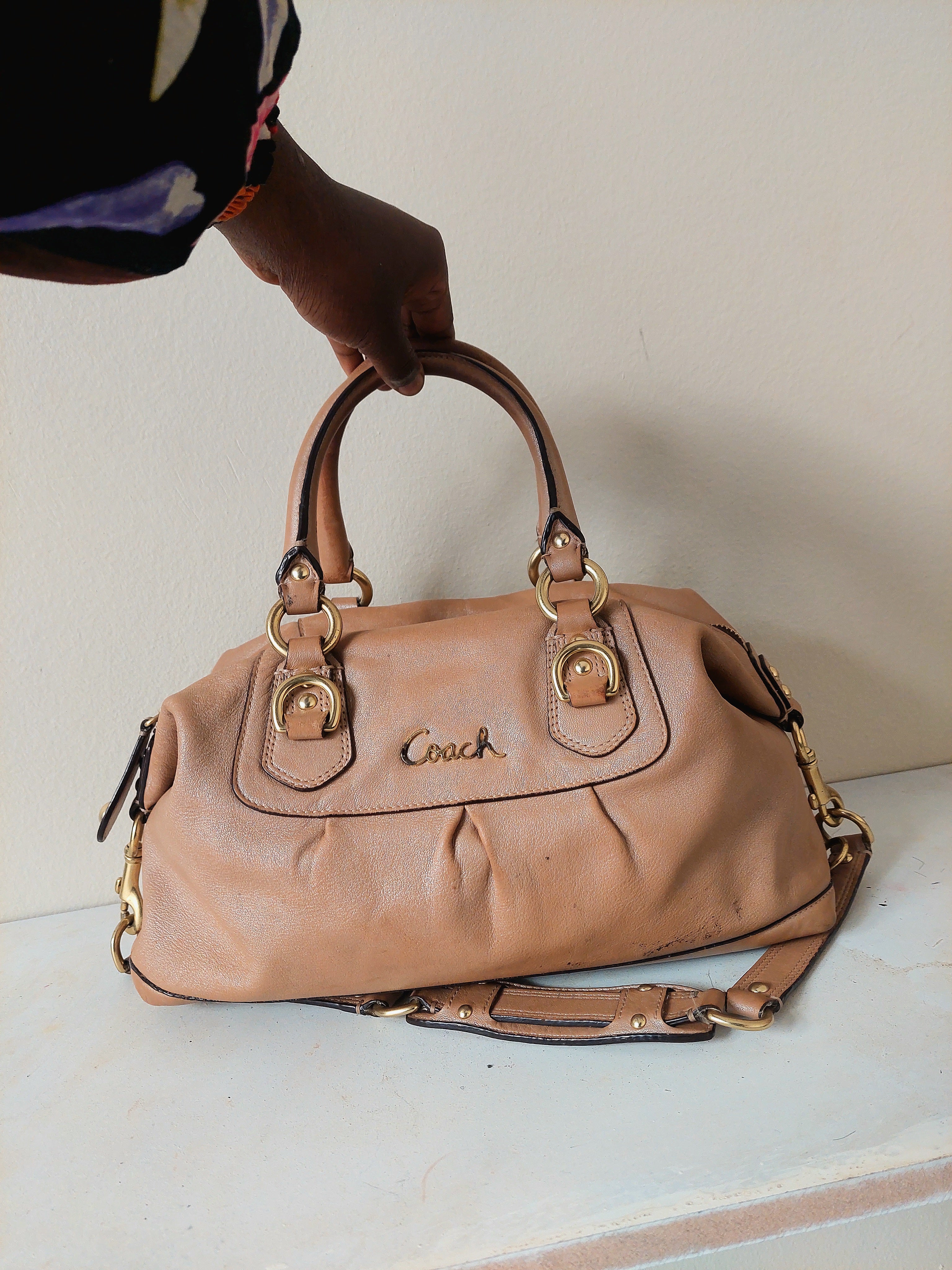 Vintage Coach Ashely In Rose Gold