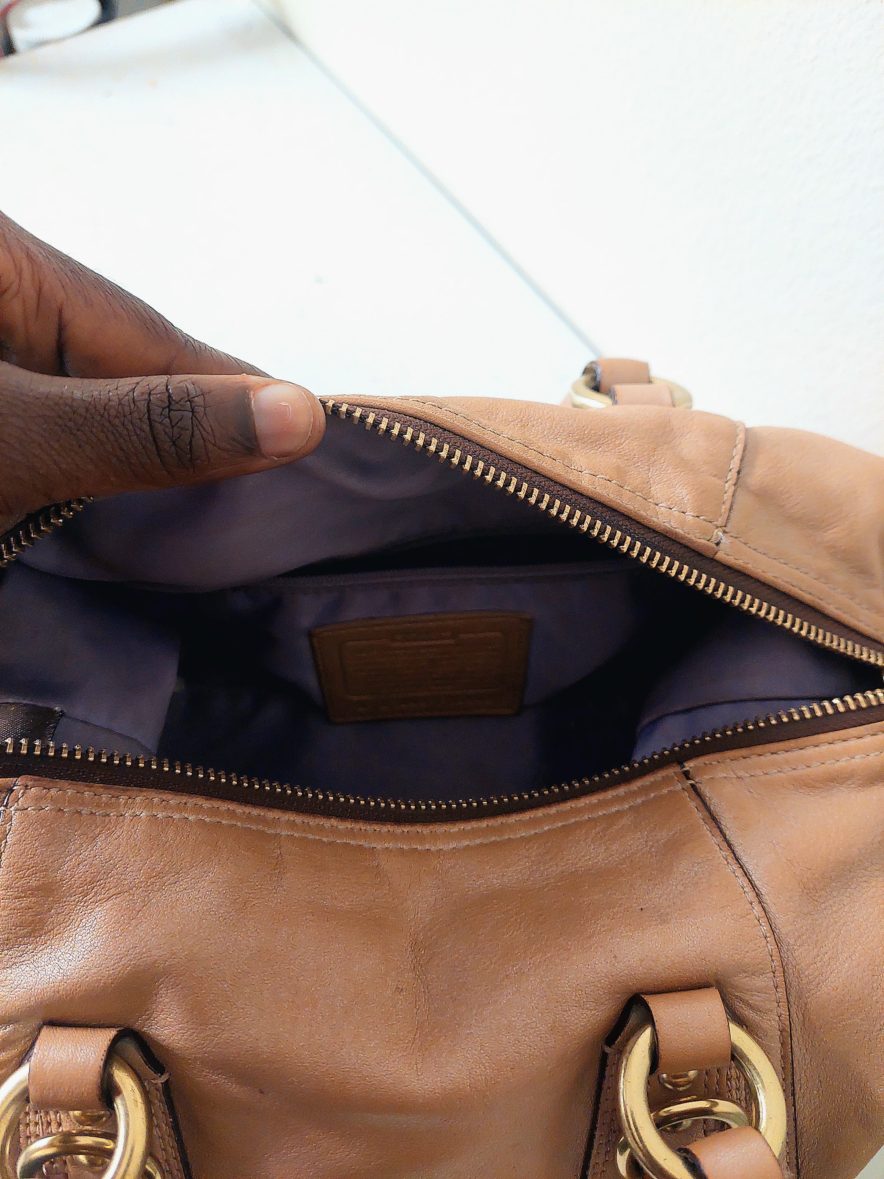 Vintage Coach Ashely In Rose Gold